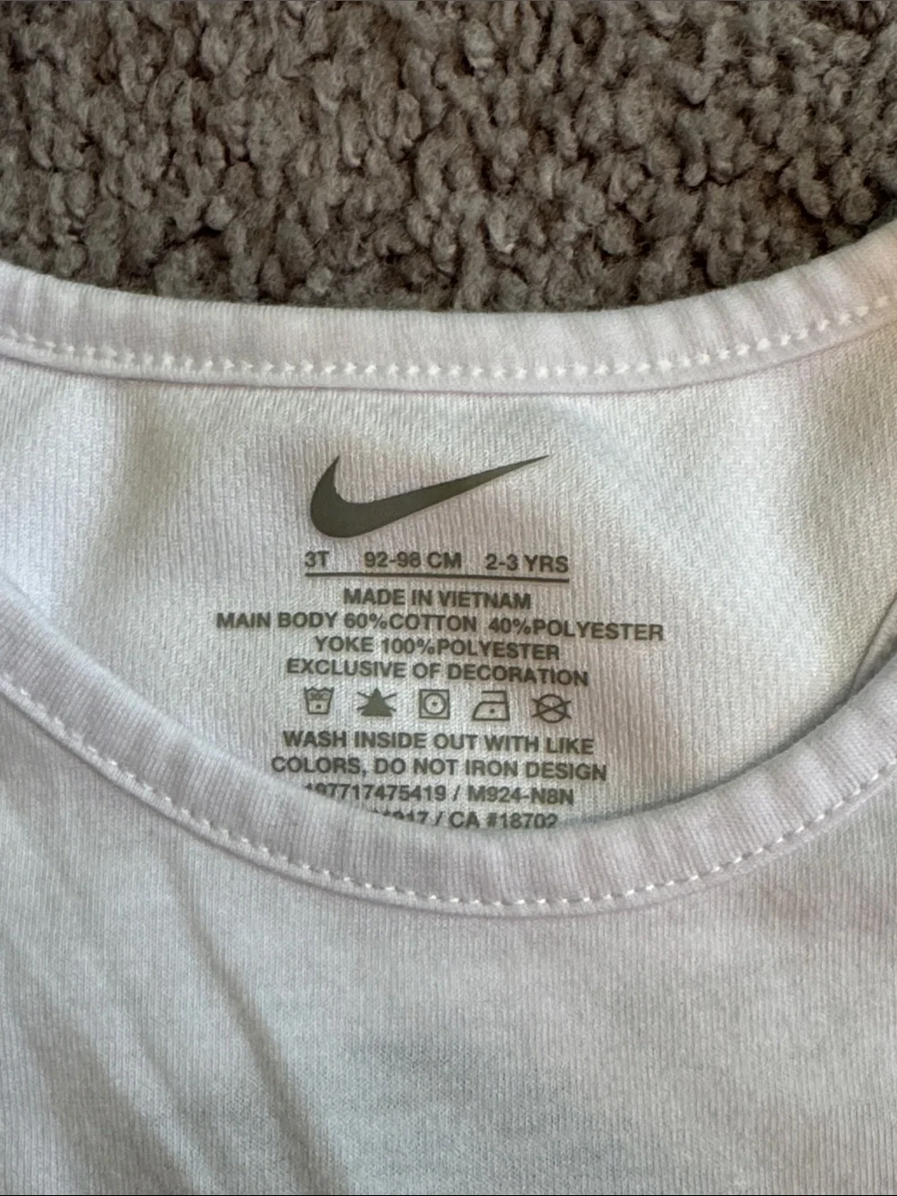 Nike White Tank Top with Pink & Orange Floral-Print Bike Shorts - 3T - Picture 2 of 5